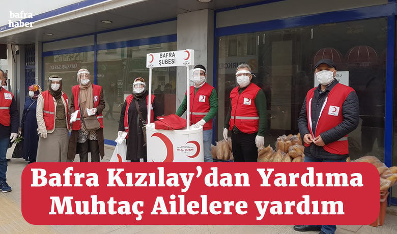bafra kizilay dan yardima muhtac