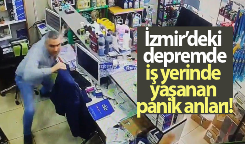 Izmir Deki Depremde Is Yerinde Yasanan Panik Anlari Kamerada