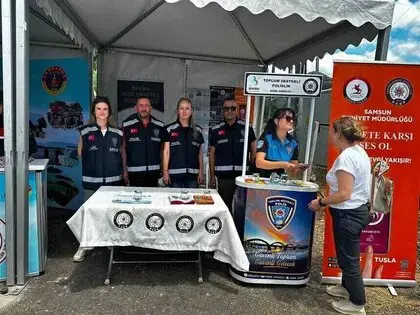 Kapıkaya Festivali’nde vatandaşlara güvenlik bilgilendirmesi
